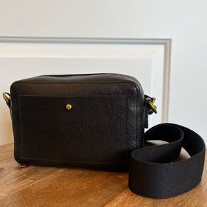 Madewell Small Transport Camera Black Leather Bag